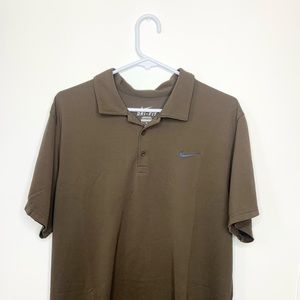 Nike Dri-Fit Brown Polo